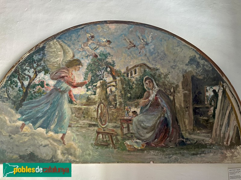Tossa de Mar - Capella de Sant Miquel. Anunciació, de Joan Colom, 1942