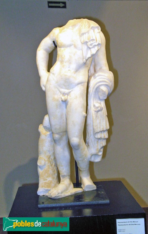 Tossa de Mar - Museu Municipal  - Representació de Mercuri, segle II dC, procedent de la vil·la dels Ametllers