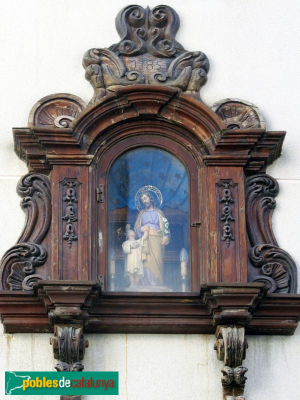 Tossa de Mar - Capelleta de carrer 1785. Sant Josep