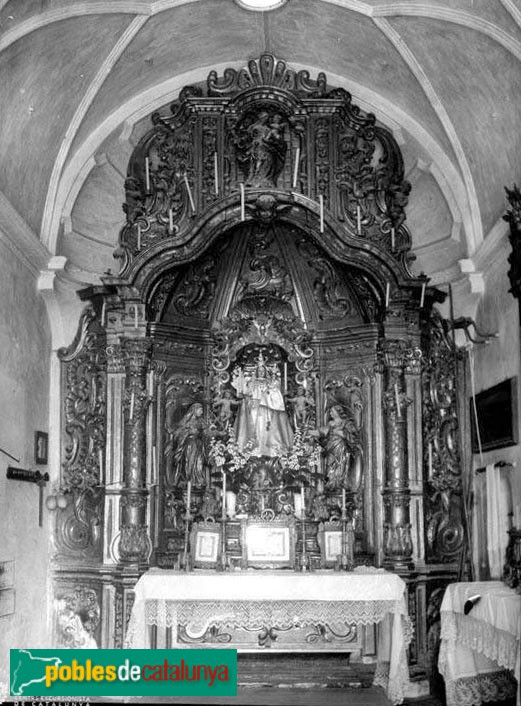 Tossa de Mar - Capella de la Mare de Déu del Socors. Retaule destruït