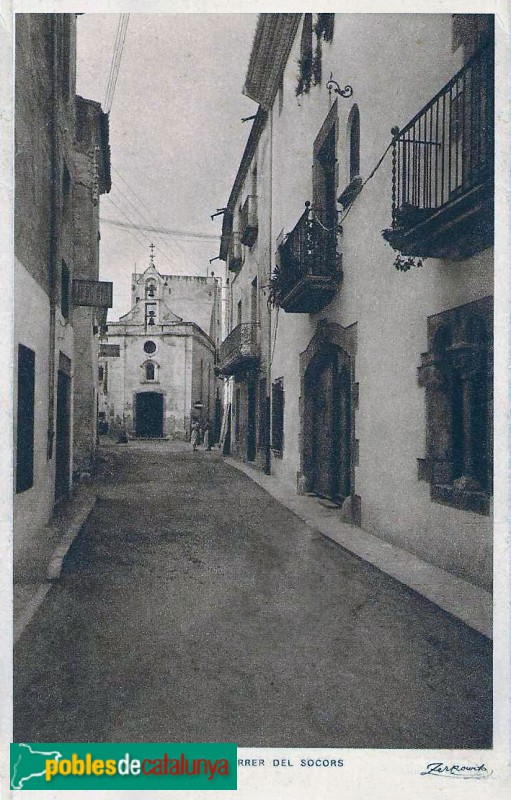 Tossa de Mar - Capella de la Mare de Déu del Socors. Postal antiga
