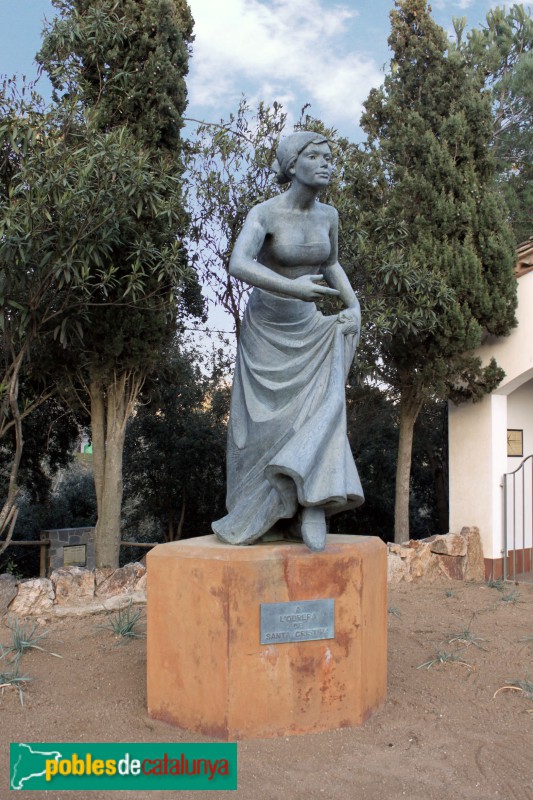 Lloret de Mar - Monument <i>A l'obrera de Santa Cristina</i>
