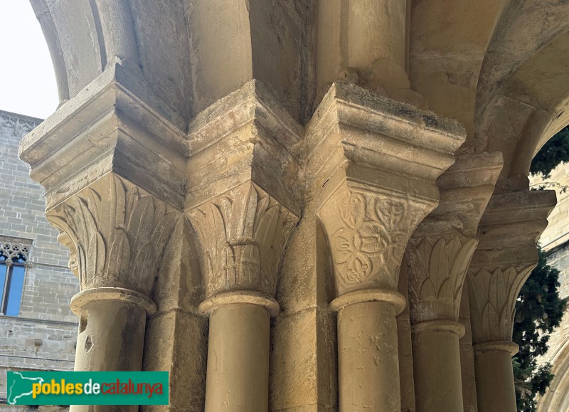 Monestir de Poblet - Capitells del brollador (Foto: Albert Esteves, 2025) Monestir de Poblet - Capitells del brollador