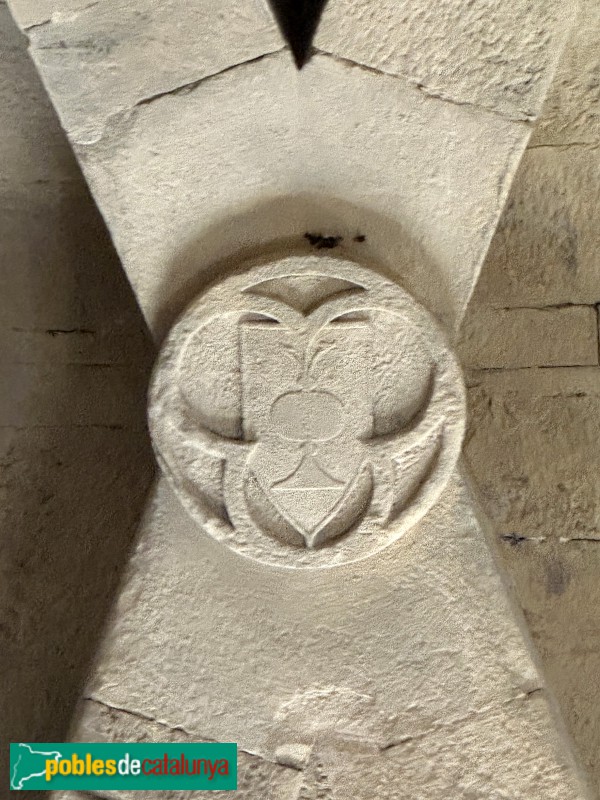 Monestir de Poblet - Sala dels cups. Escuyt de l'abat Copons