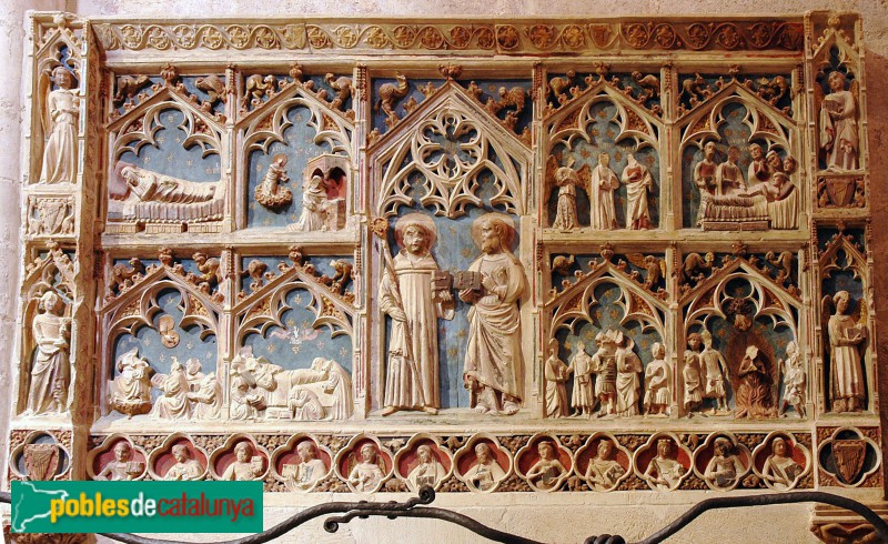 Montblanc - Santa Maria la Major. Retaule gòtic (Foto: Albert Esteves, 2009) Montblanc - Santa Maria la Major. Retaule gòtic