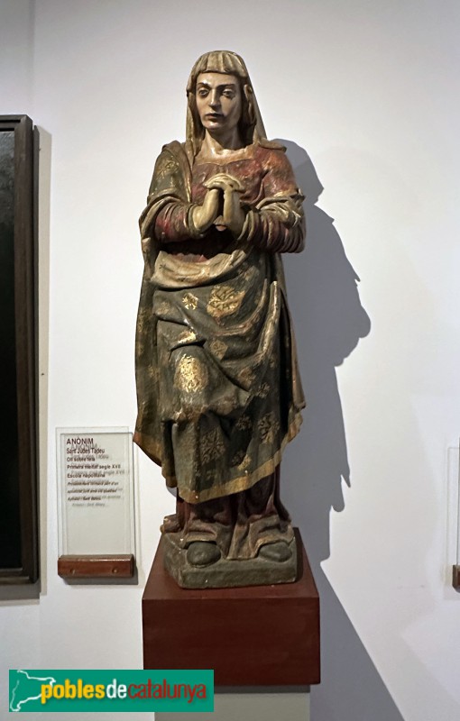 Montblanc - Museu d'Art Frederic Marès. Marededéu del segle XVI, escola hispànica (Foto: Albert Esteves, 2025) Montblanc - Museu d'Art Frederic Marès. Marededéu del segle XVI, escola hispànica