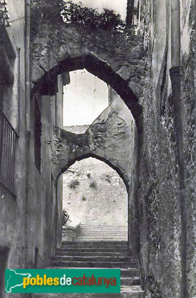 Montblanc - Carrer Plebania. Postal antiga