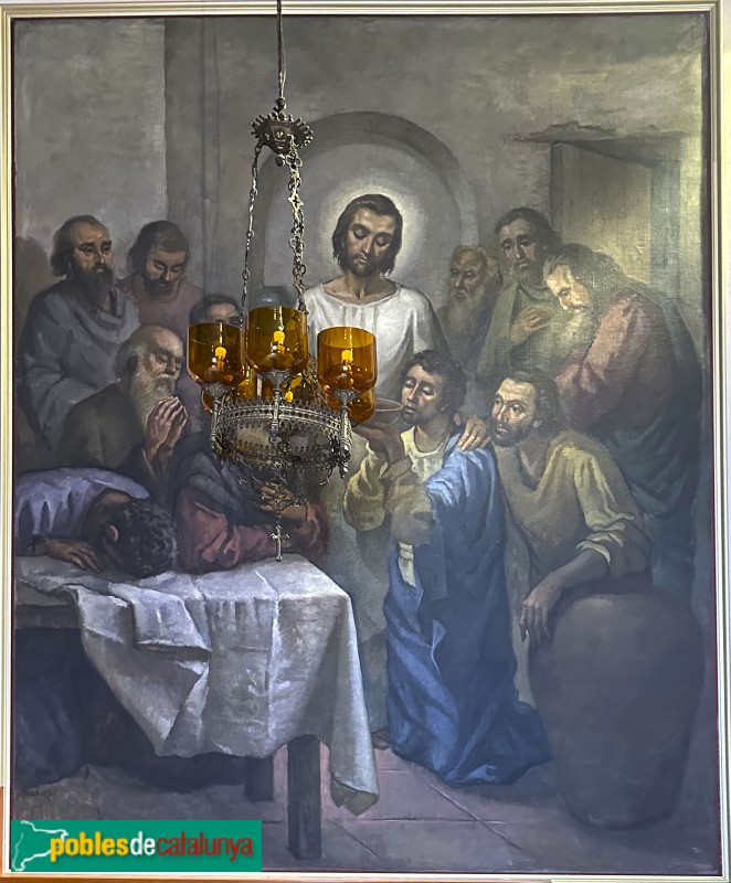 Sant Just Desvern - Església dels sants Just i Pastor. Pintura de Joan Torras i Viver