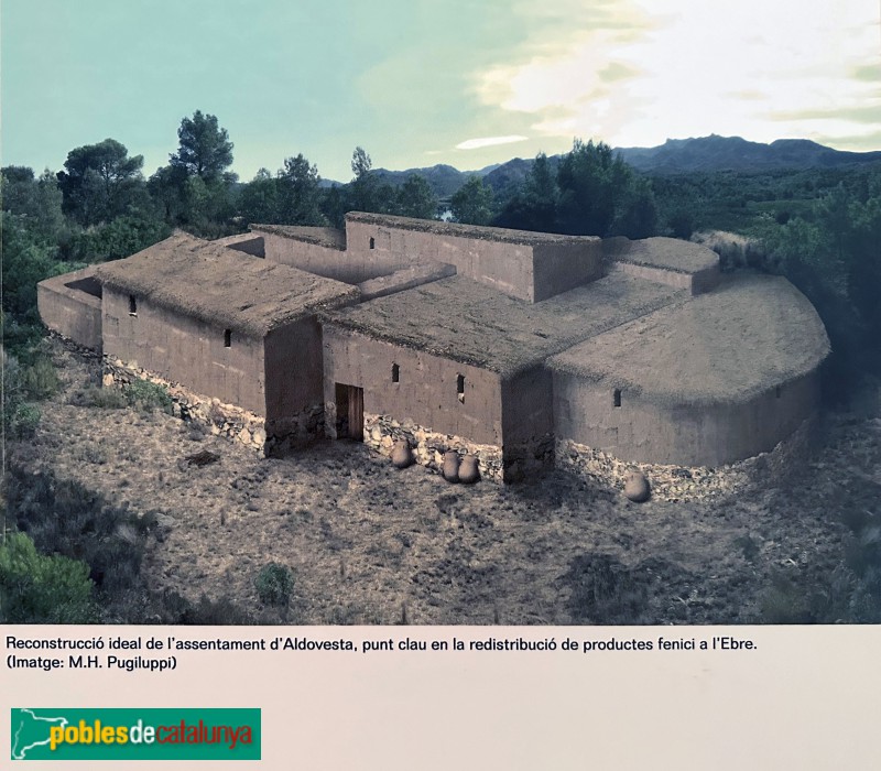 Museu Arqueològic de Catalunya - Reconstrucció ideal de l'assentament d'Aldovesta