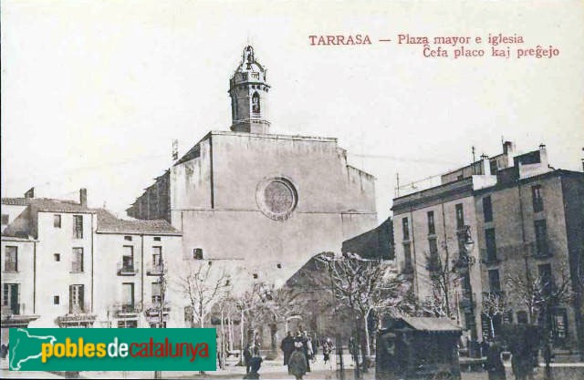 Terrassa - Basílica del Sant Esperit. Postal antiga