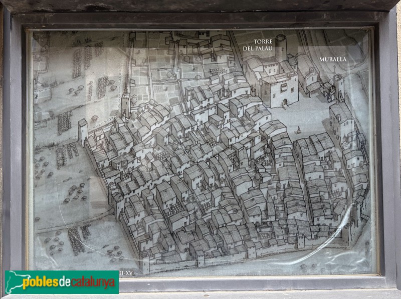 Terrassa - Recreació de la vila de Terrassa als segles XII-XV