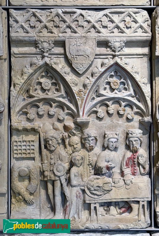 Torrebesses - Retaule de Sant Salvador. Decapitació i Bnaquet d'Herodes