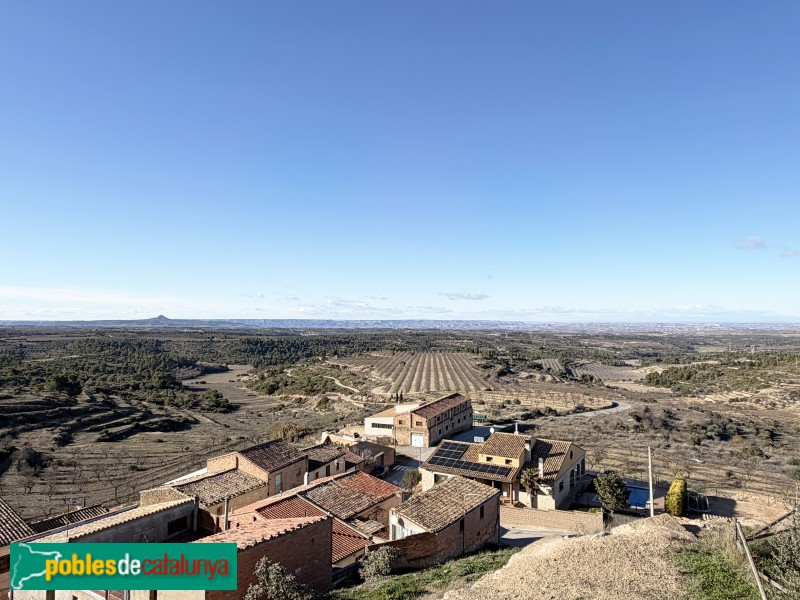 Llardecans- Panoràmica des del mirador del castell