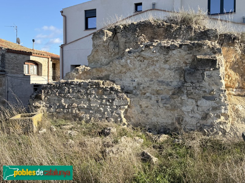 Llardecans- Restes del castell i la muralla