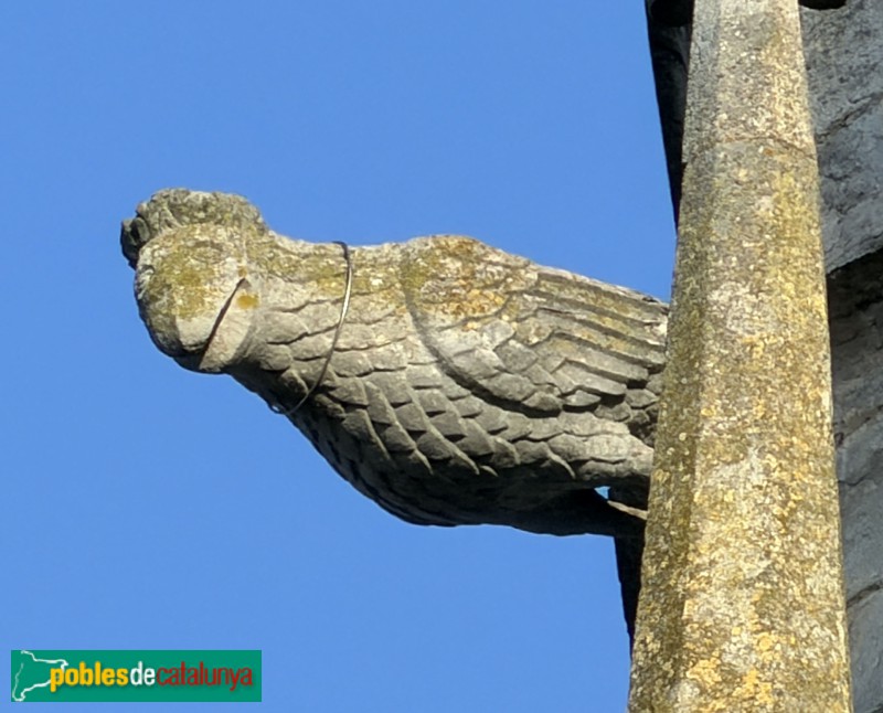 Bordils - Església de Sant Esteve. Gàrgola
