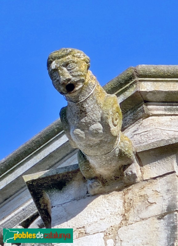 Bordils - Església de Sant Esteve. Gàrgola