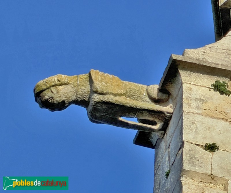 Bordils - Església de Sant Esteve. Gàrgola