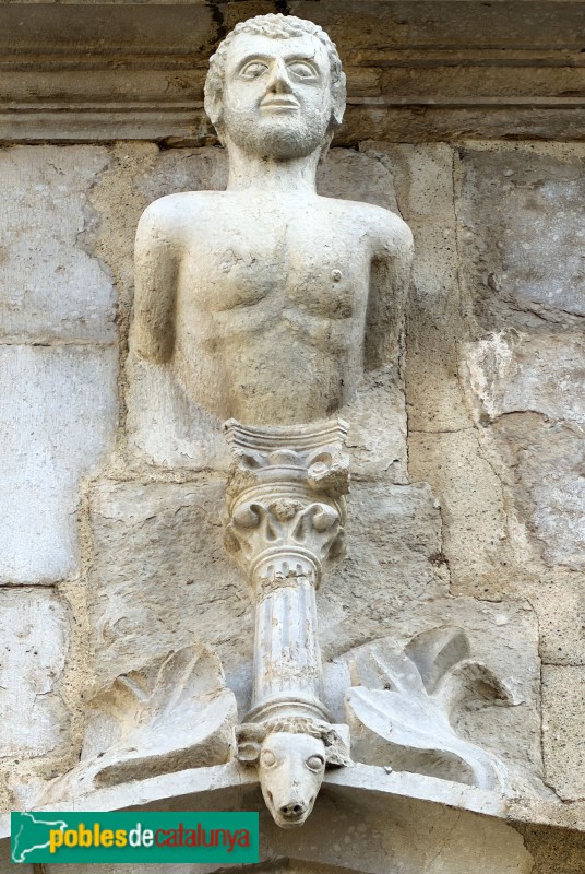 Bordils - Església de Sant Esteve. Portada