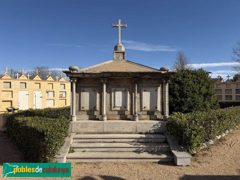 Bordils - Cementiri. Panteó Bru-Crusis