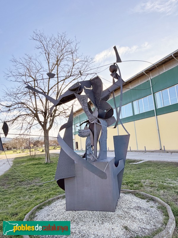 Bordils - Escultura  del Club Handbol Bordils