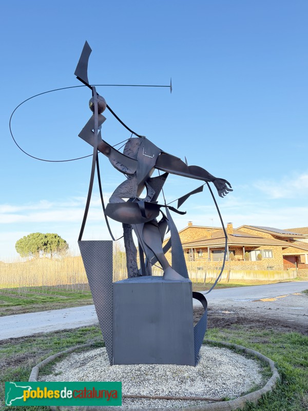 Bordils - Escultura  del Club Handbol Bordils