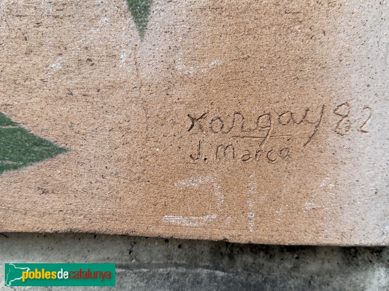 Sant Julià de Ramis - Mosaic de Sant Cosme i Sant Damià