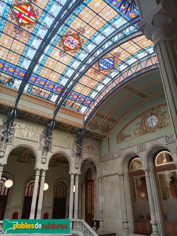 Barcelona - Palau de Justícia. Vestíbul (Foto: Anna Corcoll, 2025) Barcelona - Palau de Justícia. Vestíbul