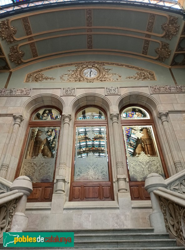 Barcelona - Palau de Justícia. Vestíbul. Planta superior (Foto: Anna Corcoll, 2025) Barcelona - Palau de Justícia. Vestíbul. Planta superior