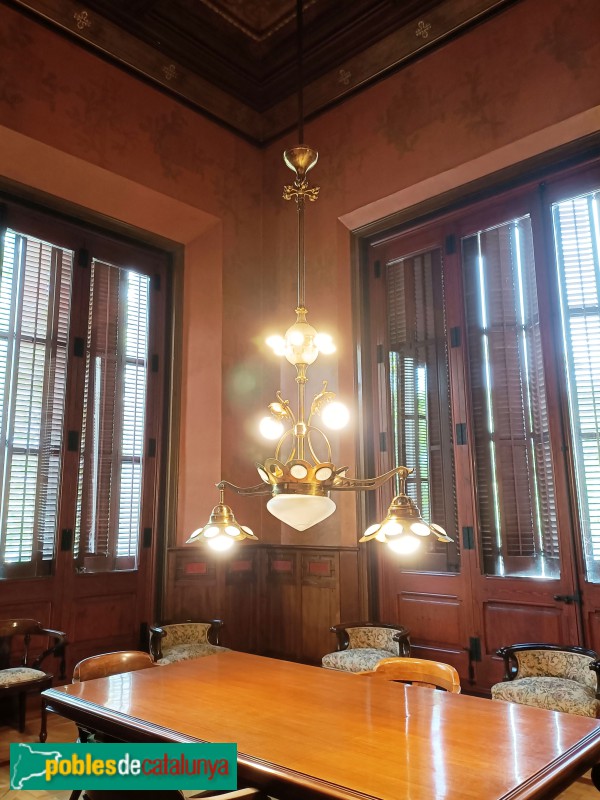 Barcelona - Palau de Justícia. Sala dels Advocats. Domènech i Montaner