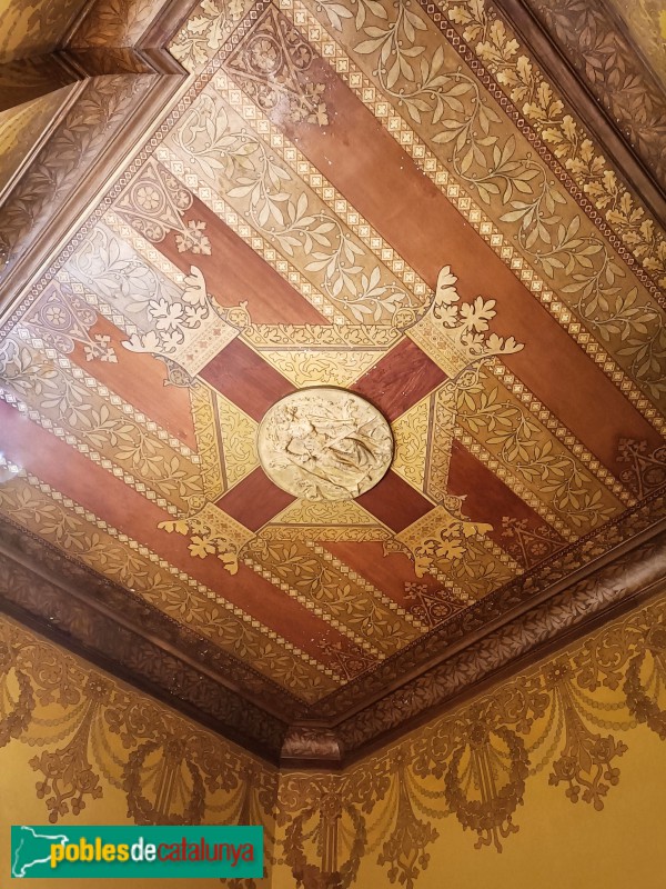 Barcelona - Palau de Justícia. Sala dels Advocats. Domènech i Montaner i Eusebi Arnau