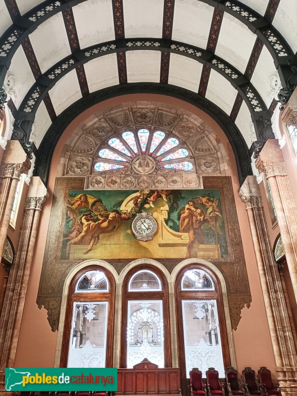 Barcelona - Palau de Justícia. Saló dels Passos Perduts. Pintures de Sert