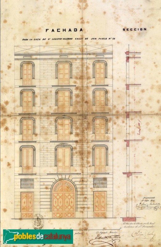 Barcelona - Sant Pau, 3. Plànol (Arxiu Municipal Contemporani de Barcelona) Barcelona - Sant Pau, 3. Plànol (Arxiu Municipal Contemporani de Barcelona)