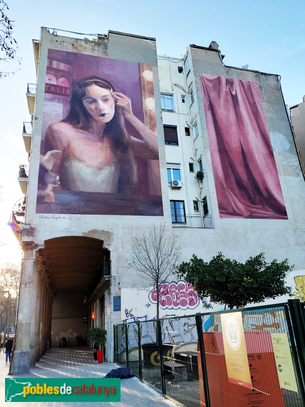 Barcelona - Mural <i>Fi de funció</i>