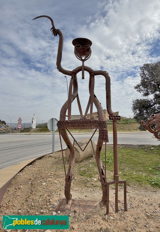 Almenar - Escultura <i>Pagès i pagesa</i>