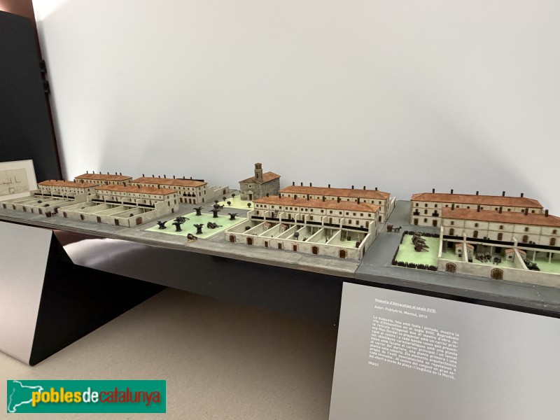 Almacelles - Museu Mas Dordal. Maqueta del nucli antic