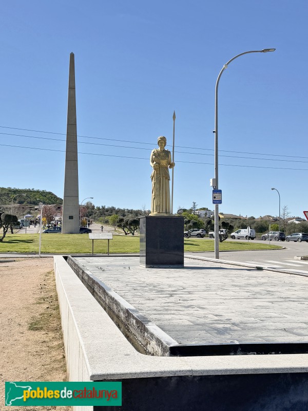 Almacelles - Font d'Atena i obelisc