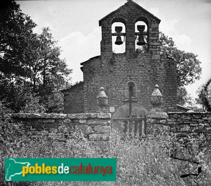 Rupit i Pruit - Església de Sant Llorenç Dosmunts (Foto: <i>Jaume Biosca -Arxiu Fotogràfic Centre Excursionista de Catalunya-</i>, 1934) Rupit i Pruit - Església de Sant Llorenç Dosmunts