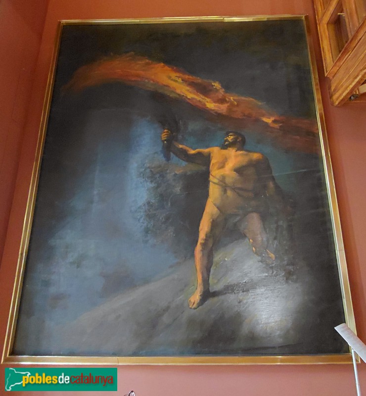 Barcelona - Palau Güell. <i>Hèrcules buscant les Hespèrides</i> -Aleix Clapés- (Foto: Sergi Suárez, 2026) Barcelona - Palau Güell. <i>Hèrcules buscant les Hespèrides</i> -Aleix Clapés-