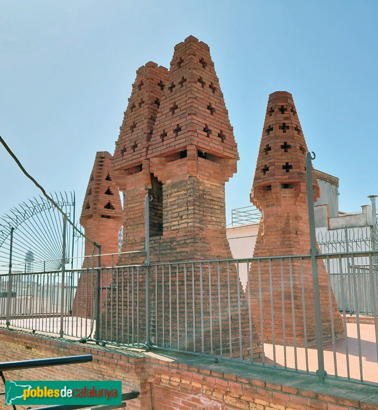 Barcelona - Palau Güell. Xemeneies (Foto: Sergi Suárez, 2026) Barcelona - Palau Güell. Xemeneies