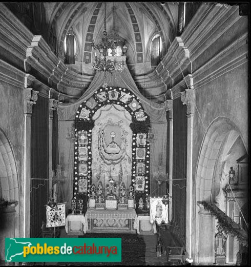 Sant Julià de Vilatorta - Església de Sant Julià. Altar major, desaparegut
