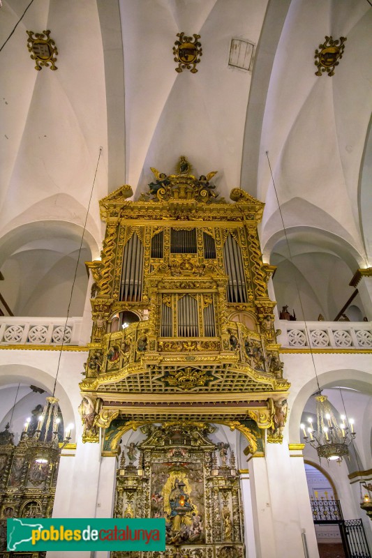 Sitges - Església de Sant Bartomeu i Santa Tecla. Orgue (Foto: José Aguado, 2020) Sitges - Església de Sant Bartomeu i Santa Tecla. Orgue
