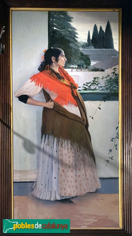 Sitges - Museu Cau Ferrat. <i>Gitana de l'Albaicin</i> (Santiago Rusiñol, 1895) (Foto: Albert Esteves, 2022) Sitges - Museu Cau Ferrat. <i>Gitana de l'Albaicin</i> (Santiago Rusiñol, 1895)
