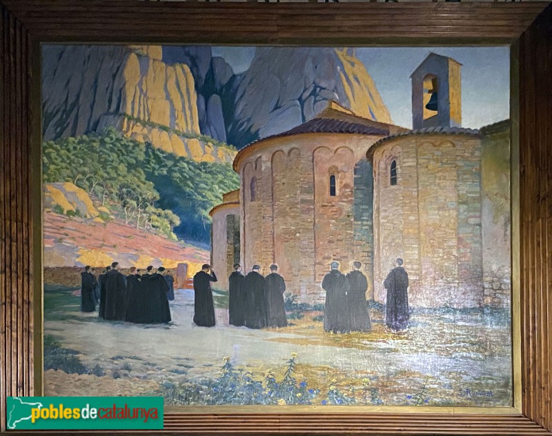 Sitges - Museu Cau Ferrat. <i>Àngelus de Santa Cecília de Montserrat</i> (Santiago Rusiñol, 1896) (Foto: Albert Esteves, 2022) Sitges - Museu Cau Ferrat. <i>Àngelus de Santa Cecília de Montserrat</i> (Santiago Rusiñol, 1896)
