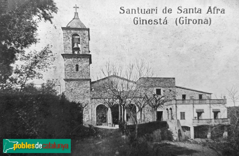 Sant Gregori - Santuari de Santa Afra. Postal antiga