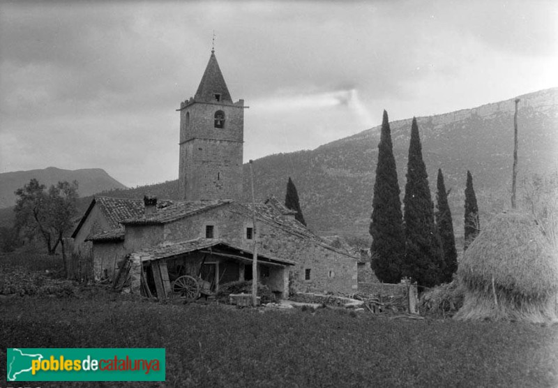 Sant Martí de Llémena - Església de Sant Martí (Foto: Francesc Blasi, -Arxiu Fotogràfic Centre Excursionista de Catalunya, 1924-33) Sant Martí de Llémena - Església de Sant Martí