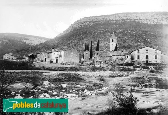 Sant Martí de Llémena (Foto: Valentí Fargnoli -INSPAI-, 1911-44) Sant Martí de Llémena