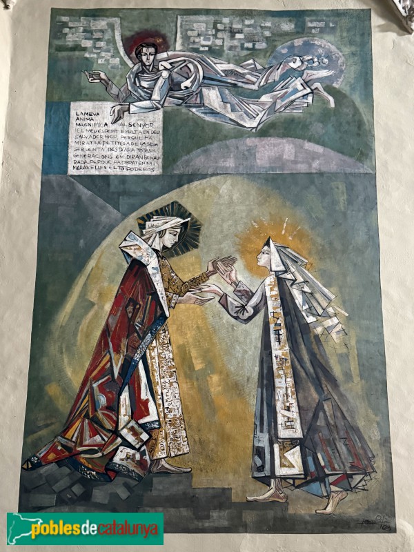 Balenyà - Santuari de la M.D. de l'Ajuda. Pintures de Joan Rifà (1963) (Foto: Albert Esteves, 2026) Balenyà - Santuari de la M.D. de l'Ajuda. Pintures de Joan Rifà (1963)
