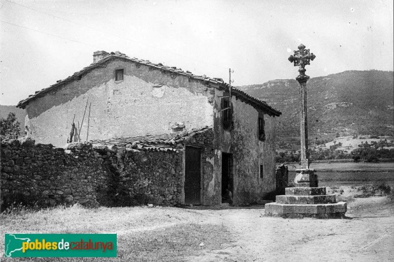 Balenyà - Creu de l'Ajuda (Foto: <i>Josep Danés - Arxiu Centre Excursionista de Catalunya-</i>, 1933) Balenyà - Creu de l'Ajuda