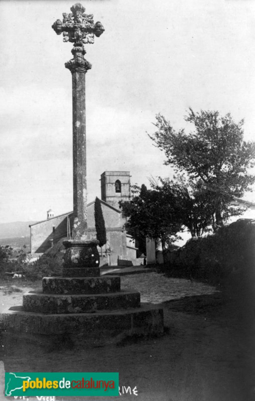 Balenyà - Creu de l'Ajuda. Postal d'inicis del segle XX antiga Balenyà - Creu de l'Ajuda. Postal d'inicis del segle XX antiga