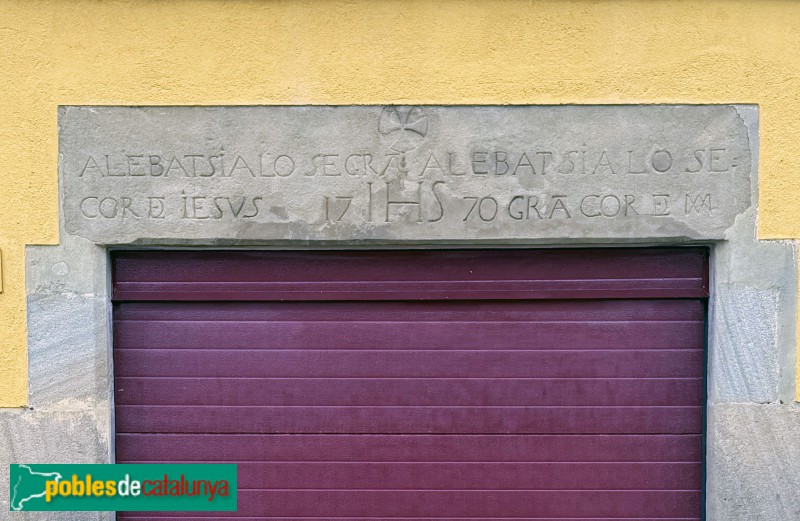 Calldetenes - Llinda de 1770 (Foto: Albert Esteves, 2026) Calldetenes - Llinda de 1770